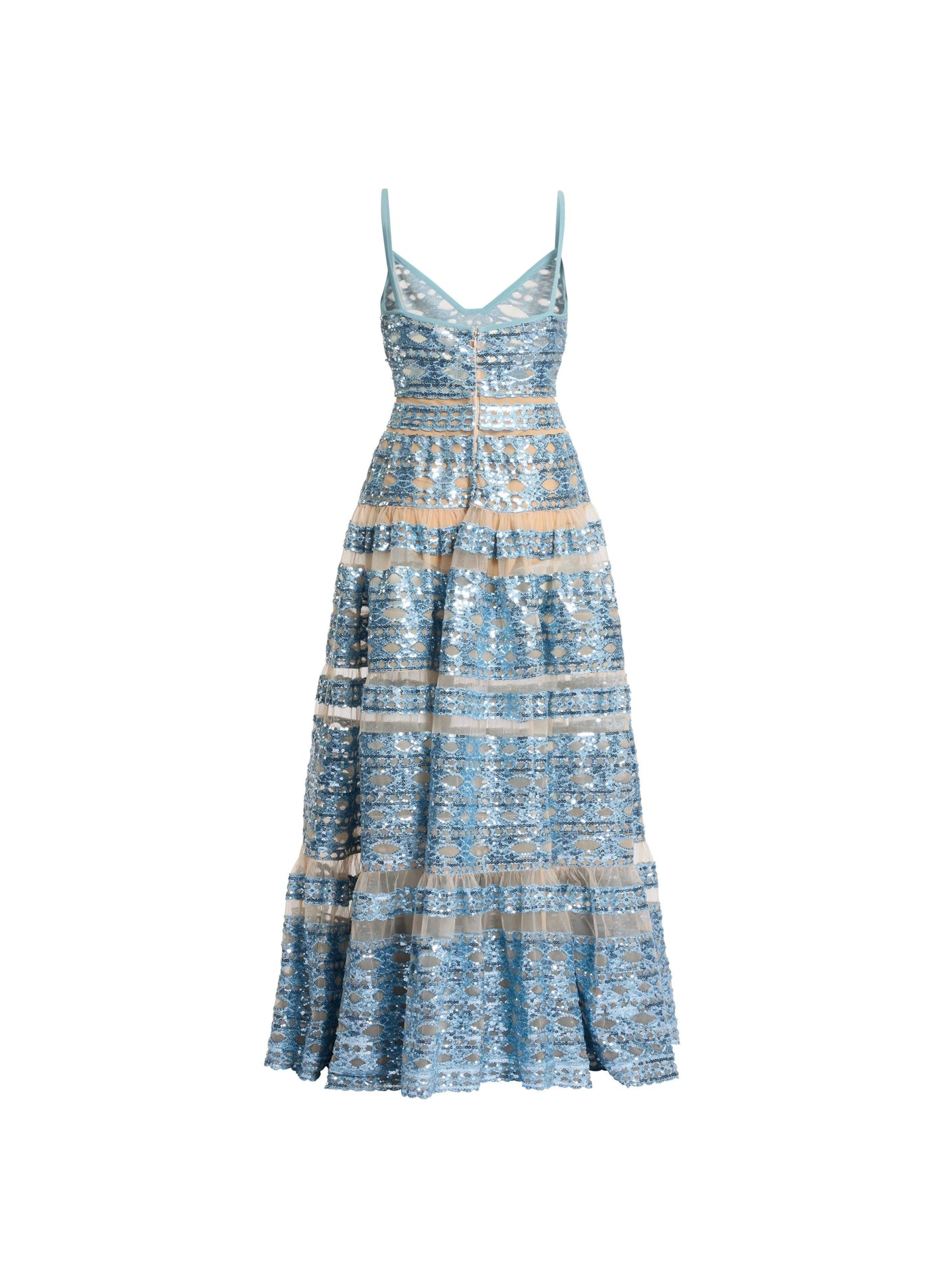 Abito lungo in tulle ricamato  Elie saab